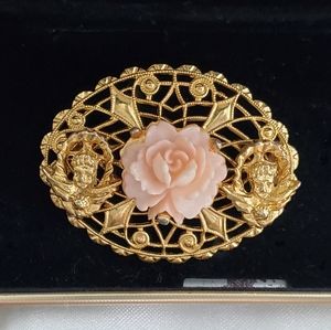 ❗️3/30$ Stunning Vintage Brooch~ Brooch Porcelain Flower ~ Vintage Jewelry